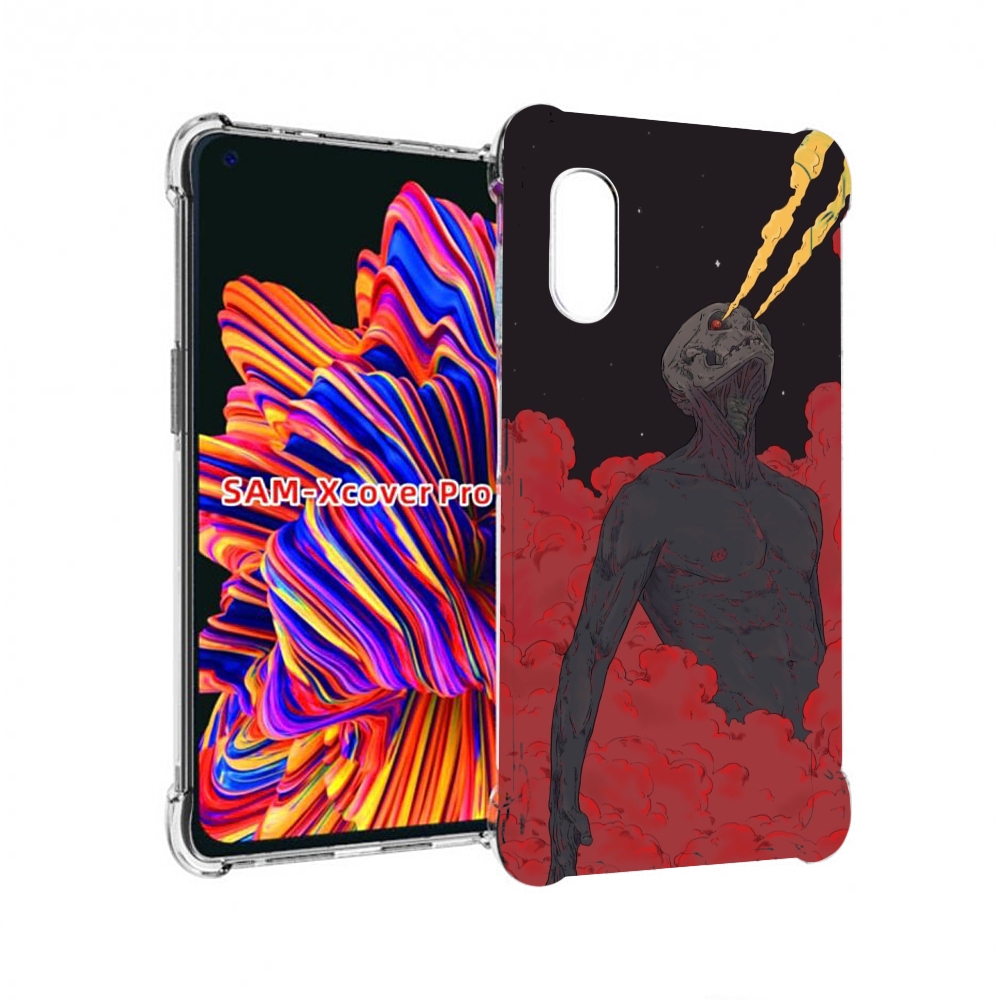 

Чехол MyPads скелет в красном дыму для Samsung Galaxy Xcover Pro 1, Прозрачный, Tocco