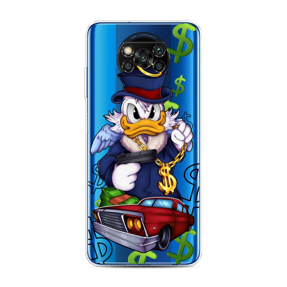 

Чехол на Poco X3/Poco X3 Pro "Scrooge McDuck with a Gold Chain", Красный;синий;белый, 39250-6