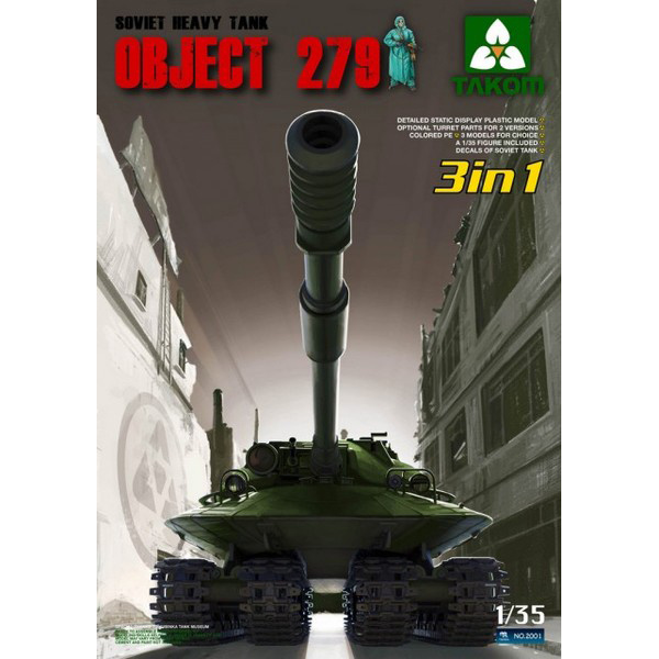 

Сборная модель Takom 1/35 Советский тяжёлый танк "Объект 279" (3 в 1) 2001
