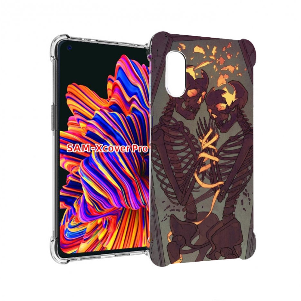 

Чехол MyPads скелеты в гробу для Samsung Galaxy Xcover Pro 1, Прозрачный, Tocco
