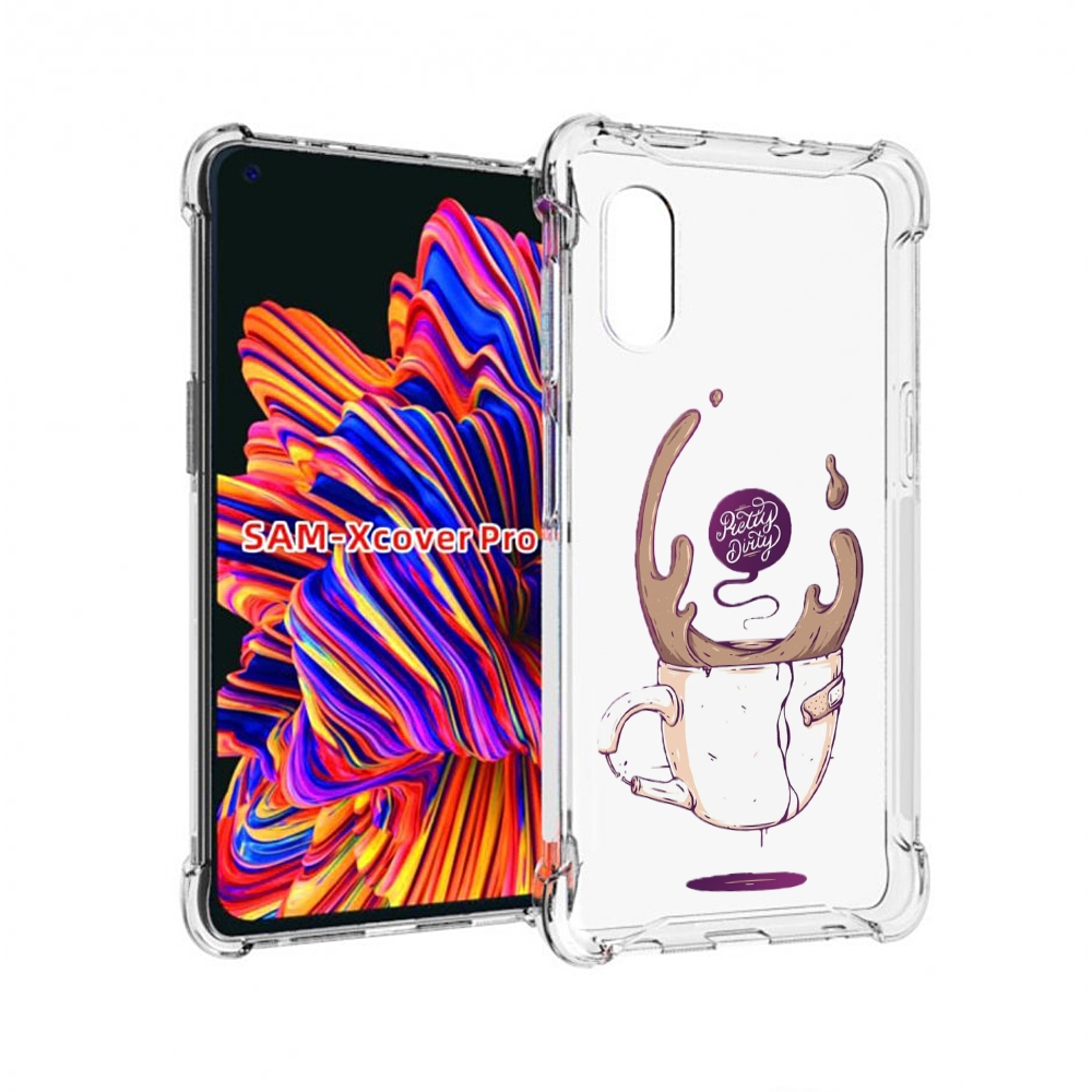 

Чехол MyPads сломанный стаканчик для Samsung Galaxy Xcover Pro 1, Прозрачный, Tocco