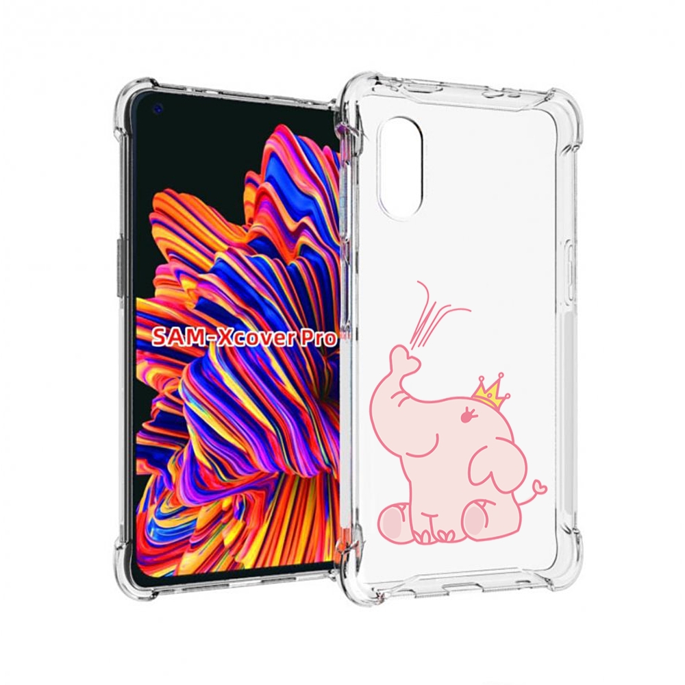 

Чехол MyPads слоник-принц детский для Samsung Galaxy Xcover Pro 1, Прозрачный, Tocco
