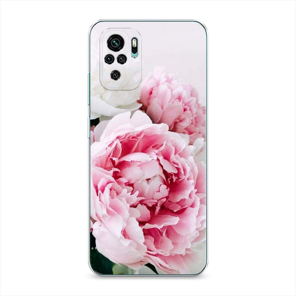 

Чехол на Xiaomi Redmi Note 10/Note 10S/Poco M5s "Розовые и белые пионы", Розовый;белый, 39750-2