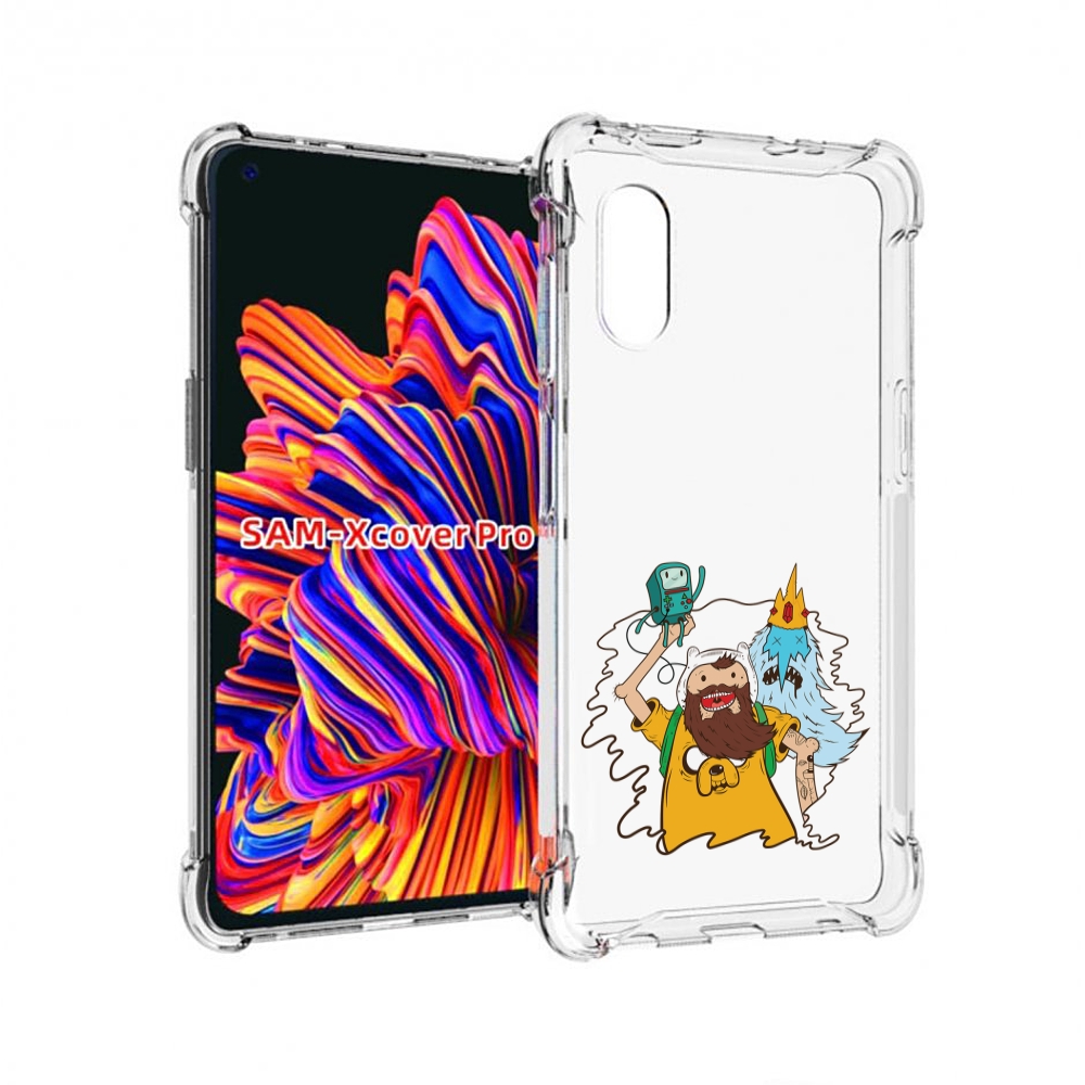

Чехол MyPads время приключений старый Финн для Samsung Galaxy Xcover Pro 1, Прозрачный, Tocco