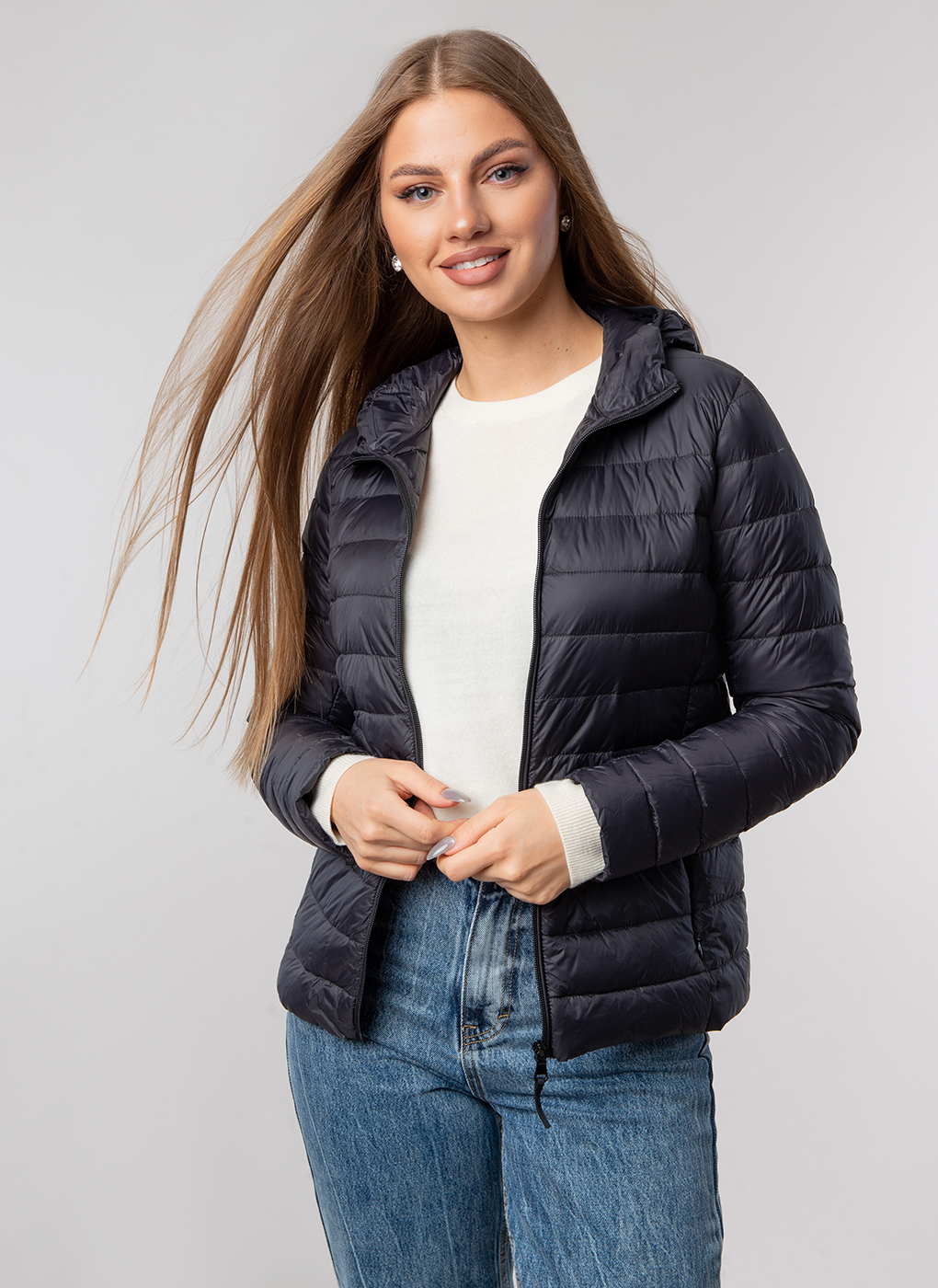 

Пуховик женский Каляев 46661 черный 44-46 RU, 46661