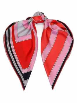 фото Платок женский eleganzza 01-00039304 красный, 90х90 см