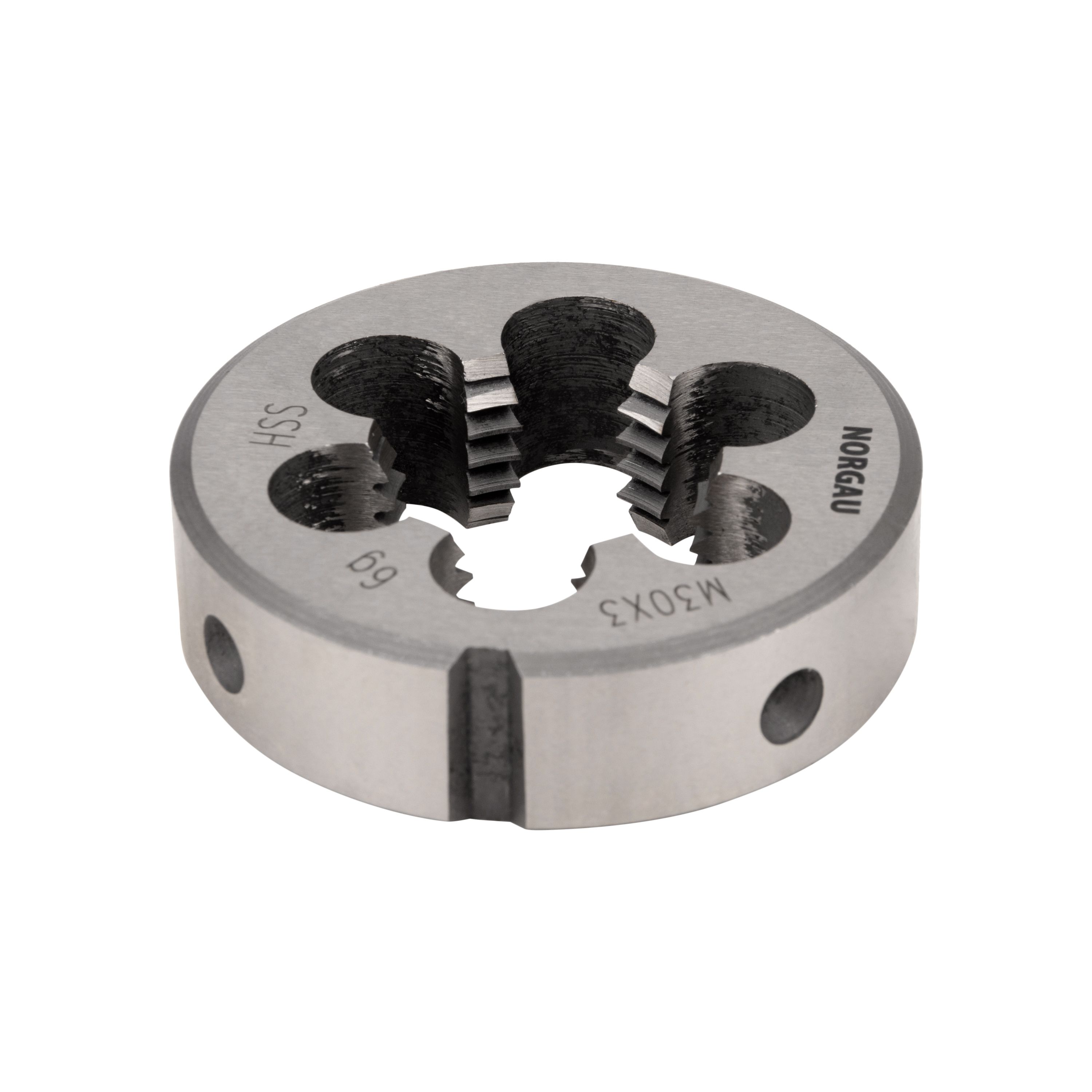 

Плашка NORGAU Industrial MF30x3х65 мм, метрическая, угол 60°, по DIN223, HSS, RHT-269-997