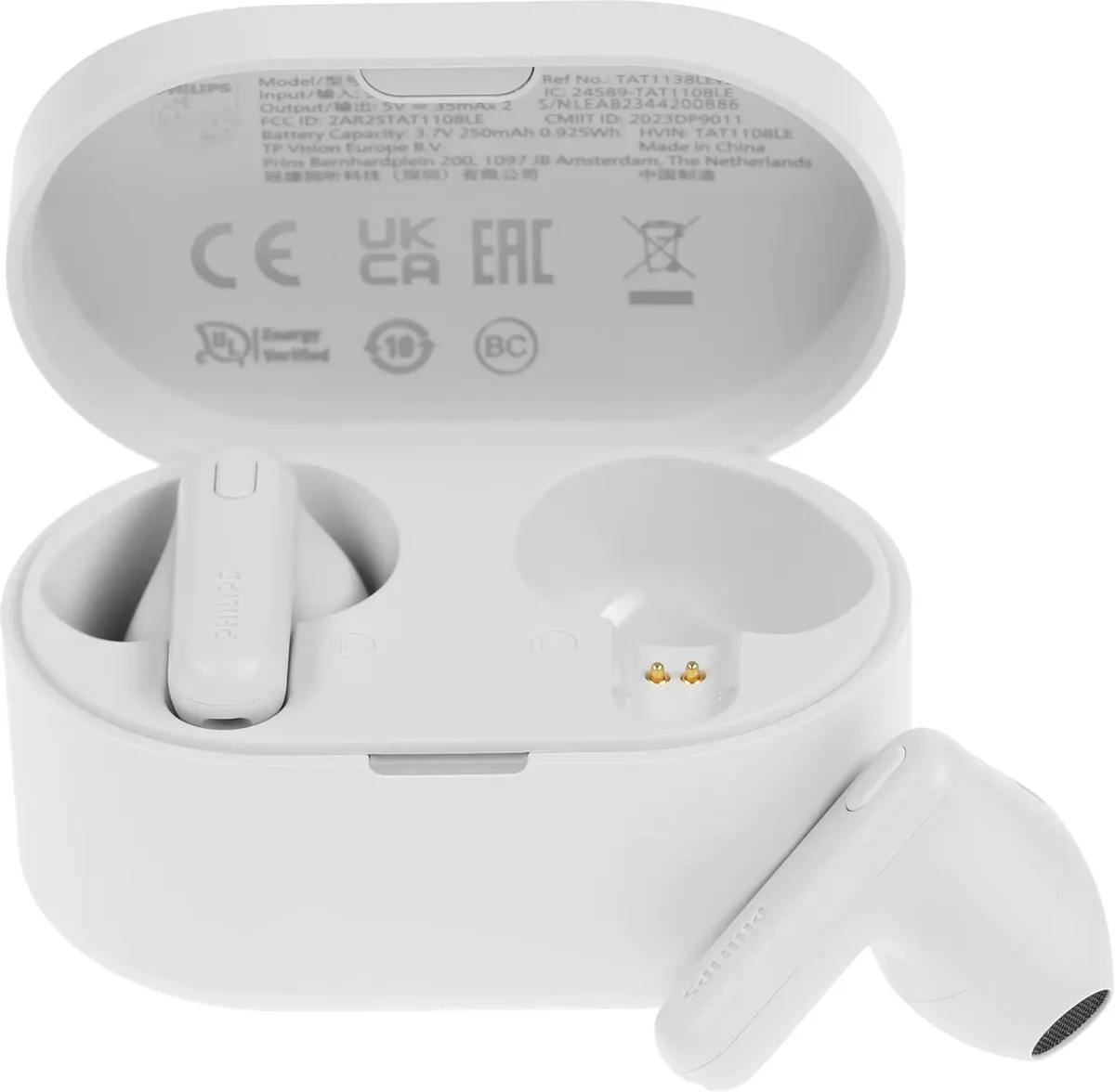 

Беспроводные наушники Philips TAT1138WT/00 White, TAT1138WT/00