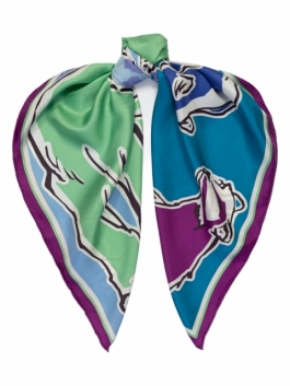 Платок женский ELEGANZZA 01-00039310 салатовый, 90х90 см