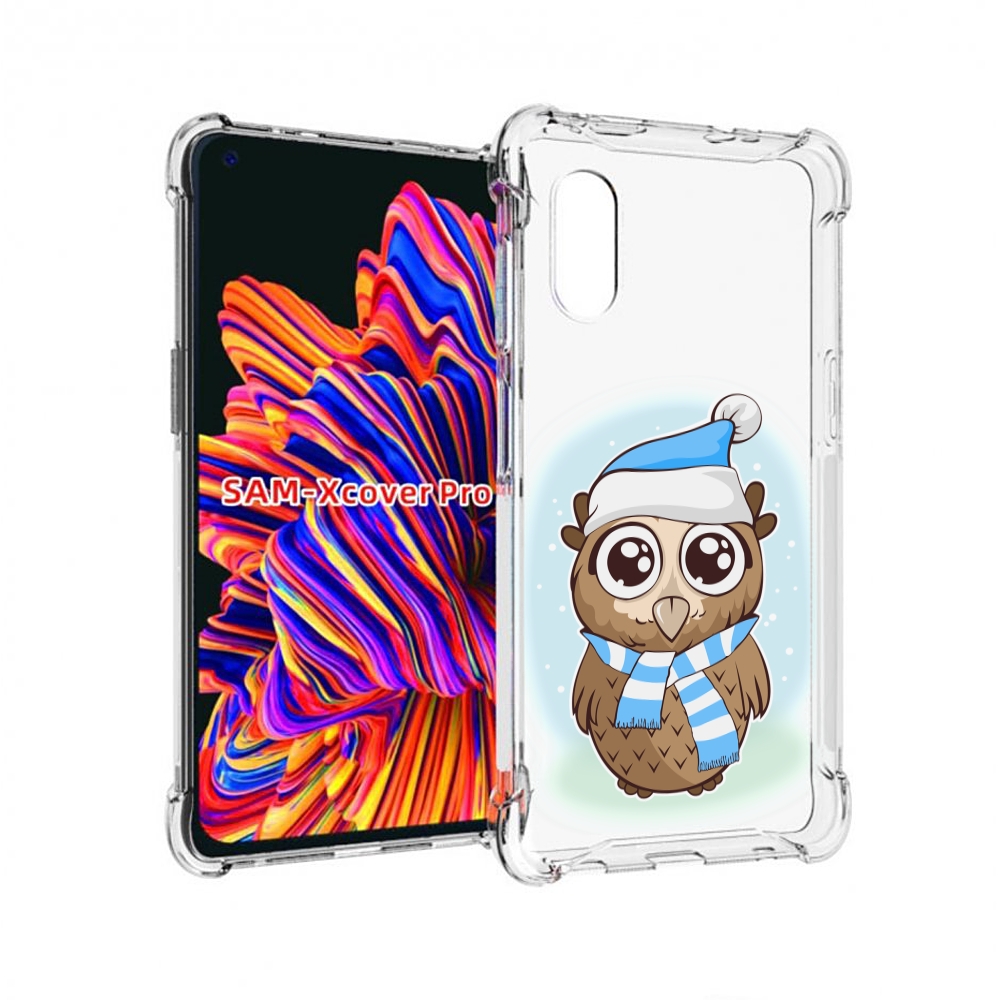 

Чехол MyPads сова-в-шарфике-и-шапке для Samsung Galaxy Xcover Pro 1, Прозрачный, Tocco