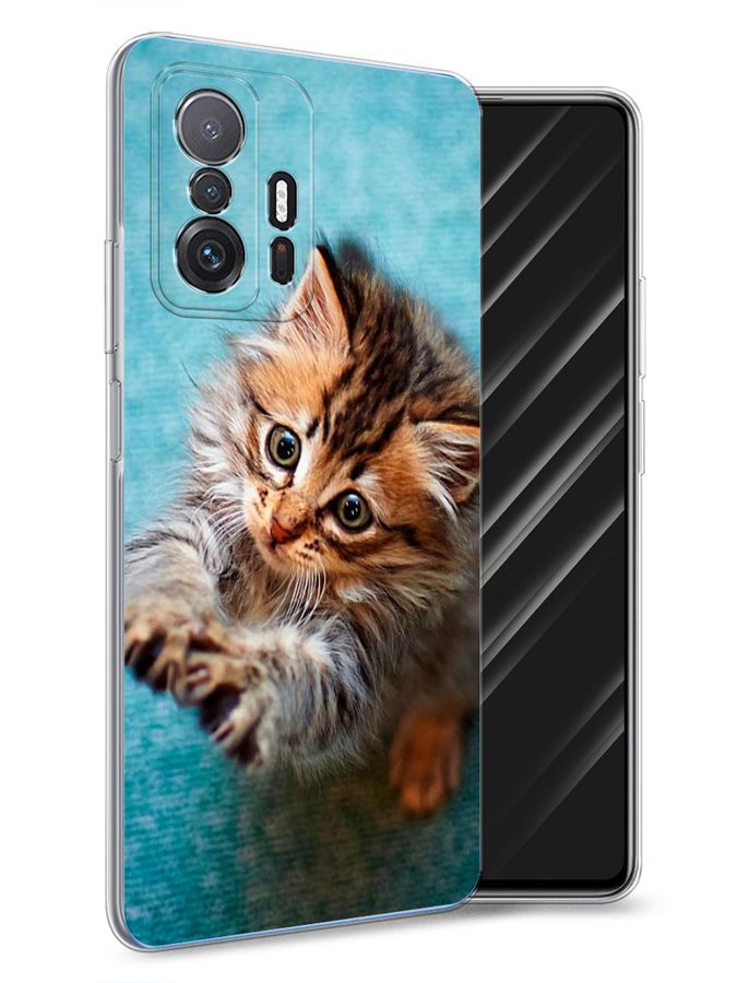 

Чехол Awog на Xiaomi Mi 11T/11T Pro "Котенок просит есть", Разноцветный, 313750-2