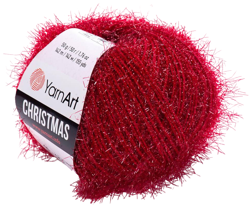 

Пряжа YarnArt Christmas (46), гранат, 5 шт. по 50 г, Красный