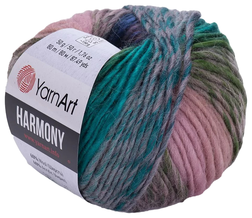 

Пряжа YarnArt Harmony (10), мультиколор, 5 шт. по 50 г, Бирюзовый