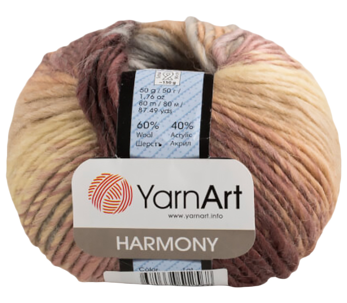 

Пряжа YarnArt Harmony (9), мультиколор, 5 шт. по 50 г, Бежевый