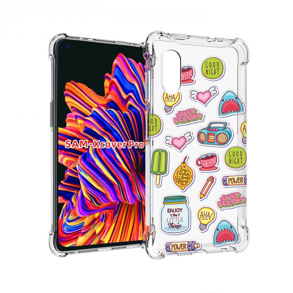 

Чехол MyPads стикер-пак для Samsung Galaxy Xcover Pro 1, Прозрачный, Tocco