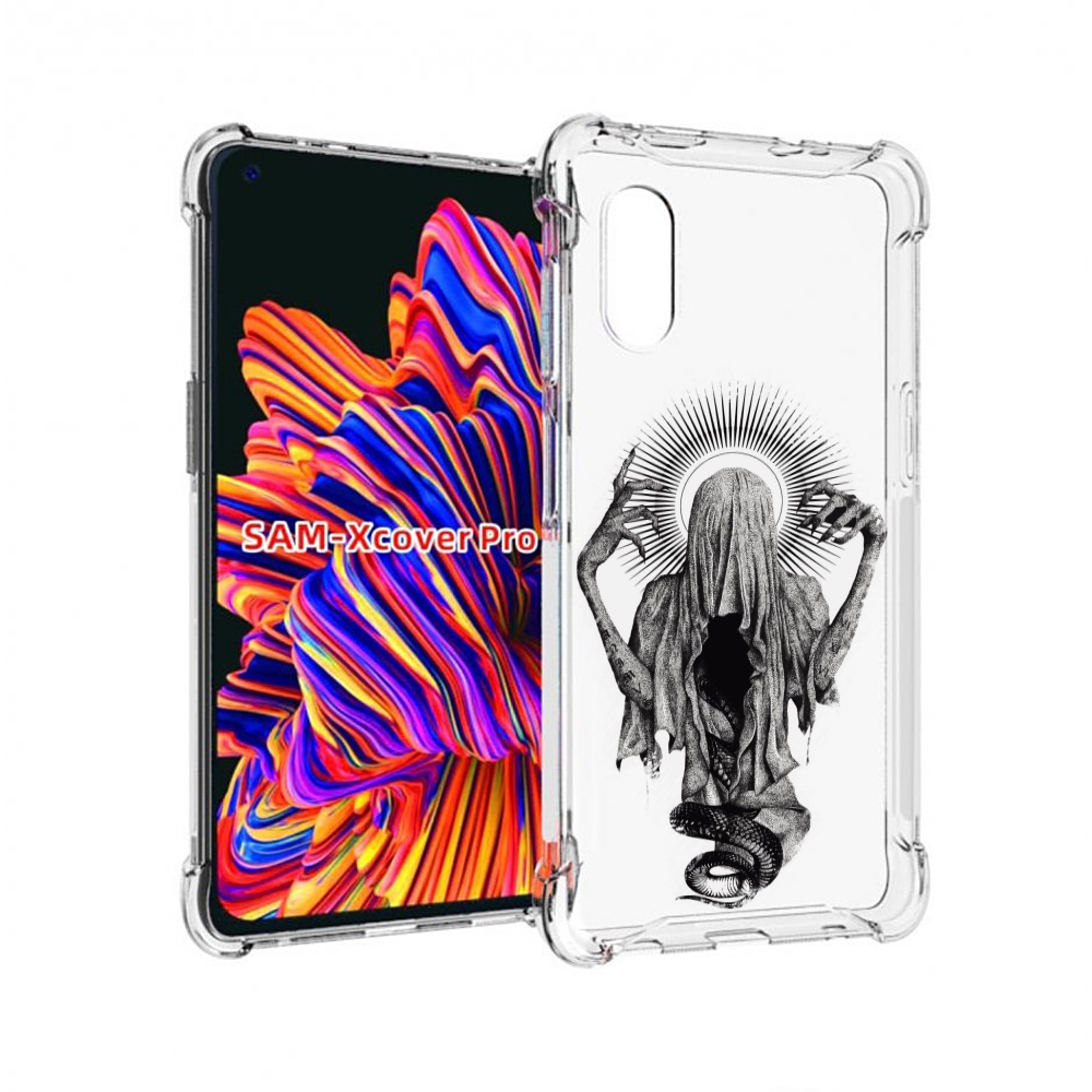 

Чехол MyPads страшная змея в мантии для Samsung Galaxy Xcover Pro 1, Прозрачный, Tocco