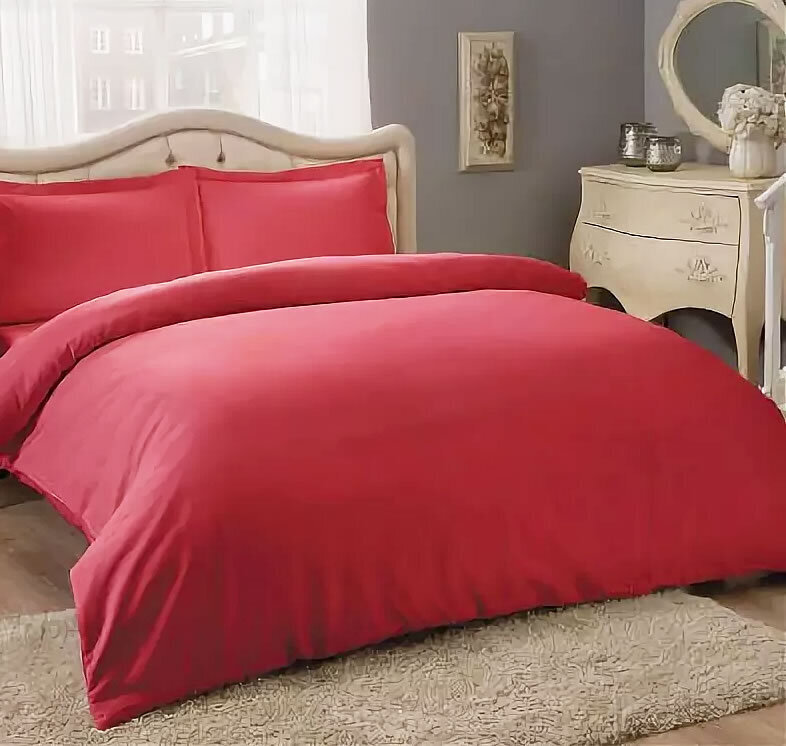 

Пододеяльник Maktex из сатина 150 х 200 Красный, Пододеяльники из сатина 125