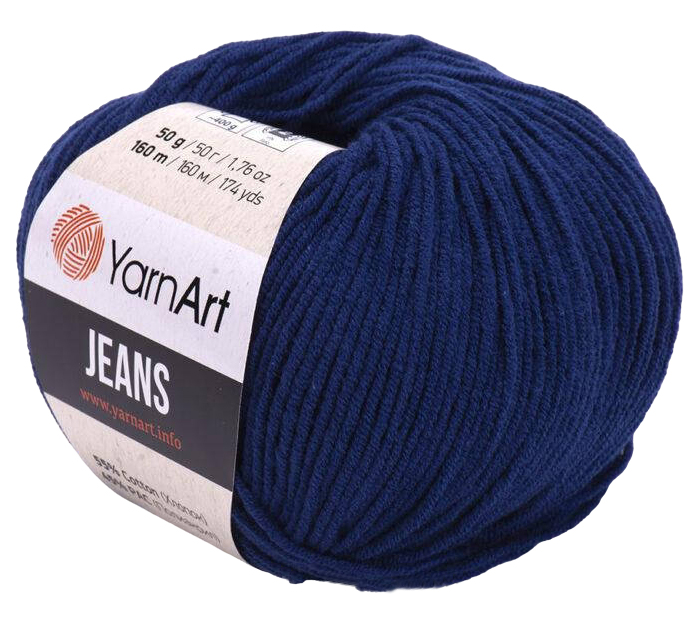 

Пряжа YarnArt Jeans (54), синий, 5 шт. по 50 г
