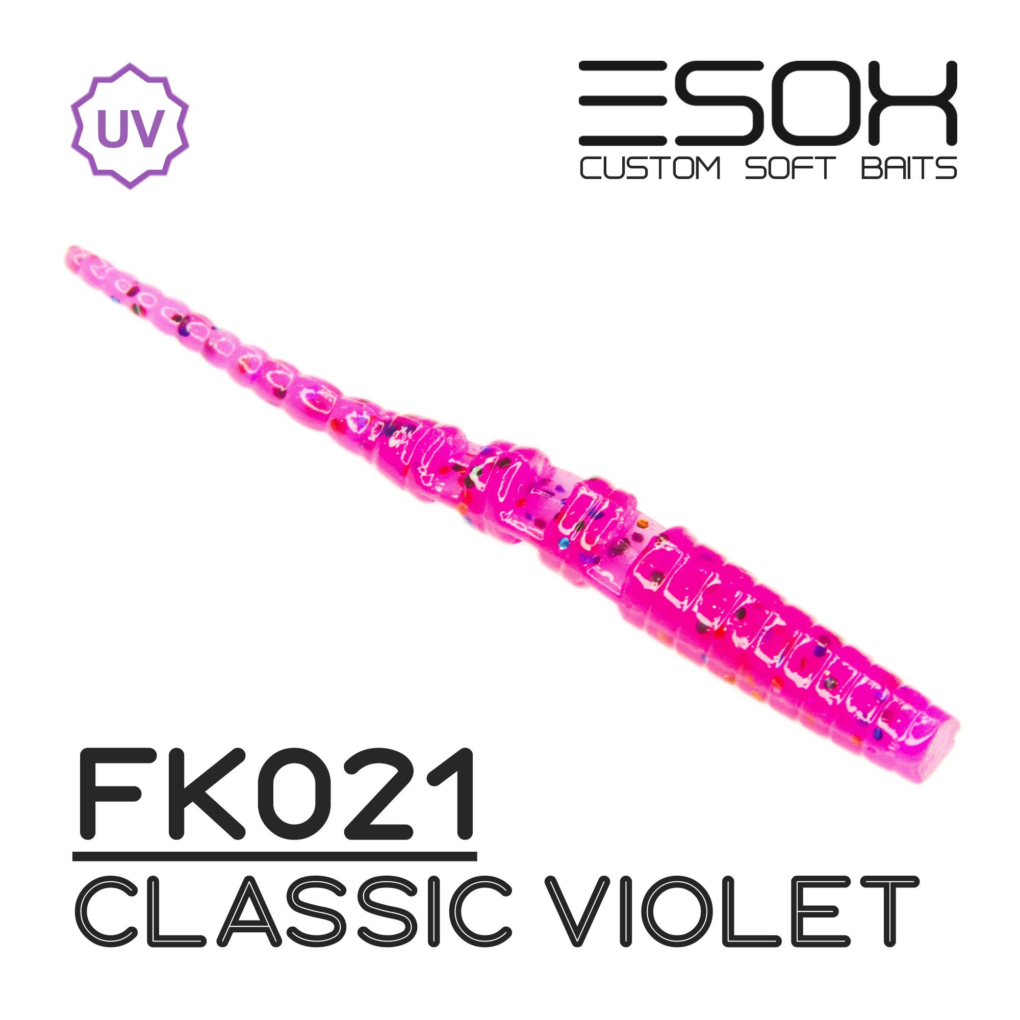 

Силиконовая приманка Esox Ivastick 50 мм цвет FK021 Classic Violet 10 шт, Ivastick