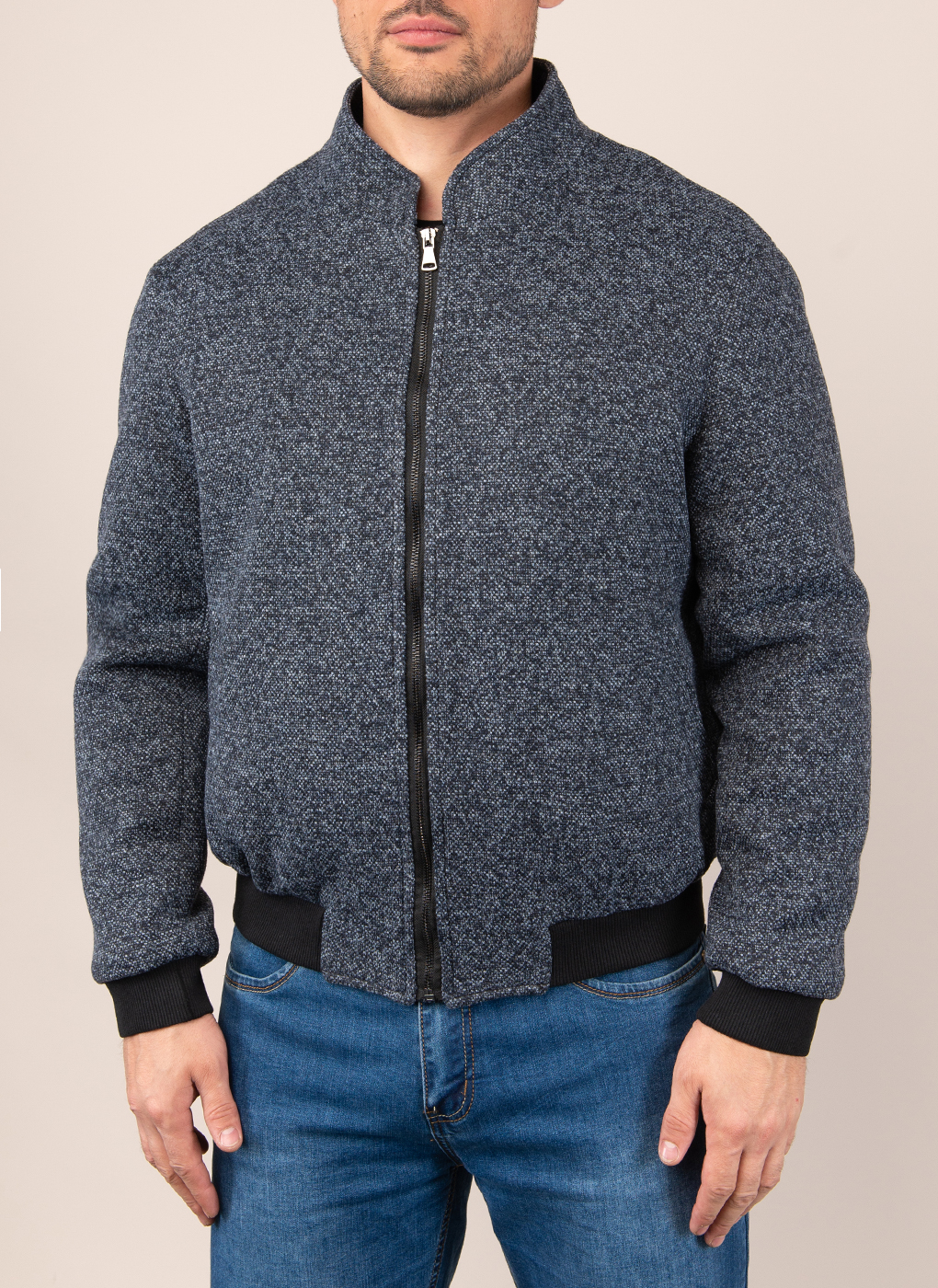 

Бомбер мужской MISTEKS DESIGN 48622 синий 50 RU, 48622