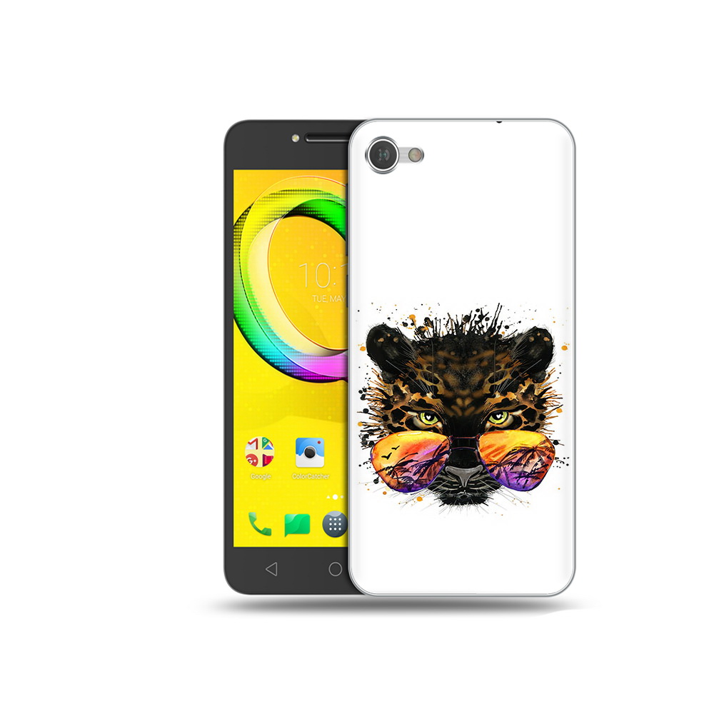 

Чехол MyPads Tocco для Alcatel A5 тропический леопард (PT67387.664.649), Прозрачный, Tocco