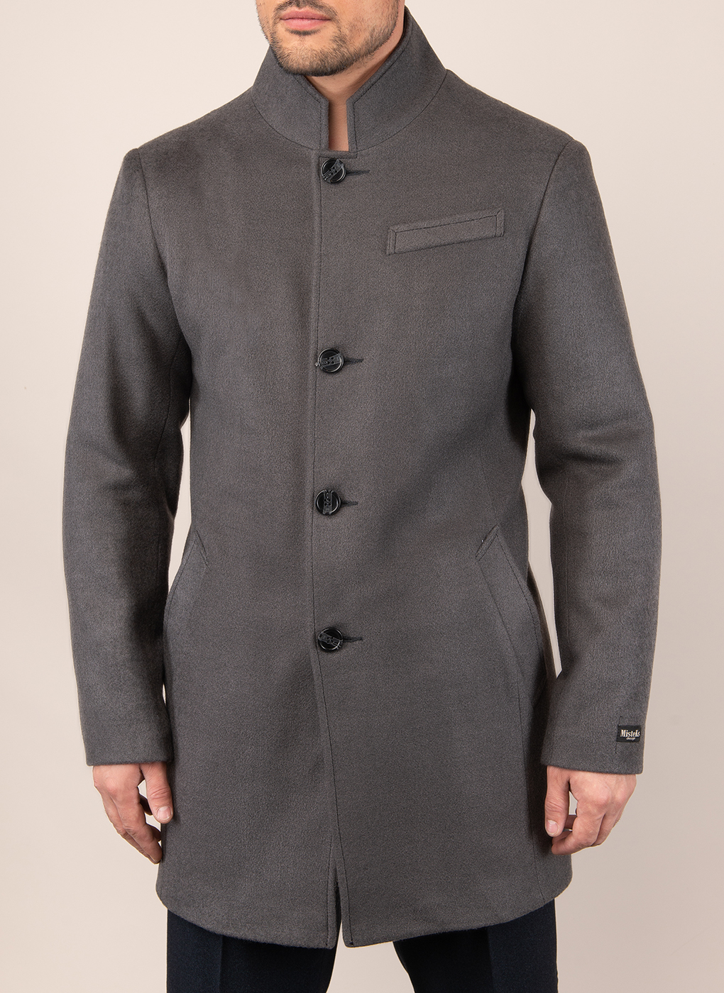 

Пальто мужское MISTEKS DESIGN 48662 серое 56 RU, 48662