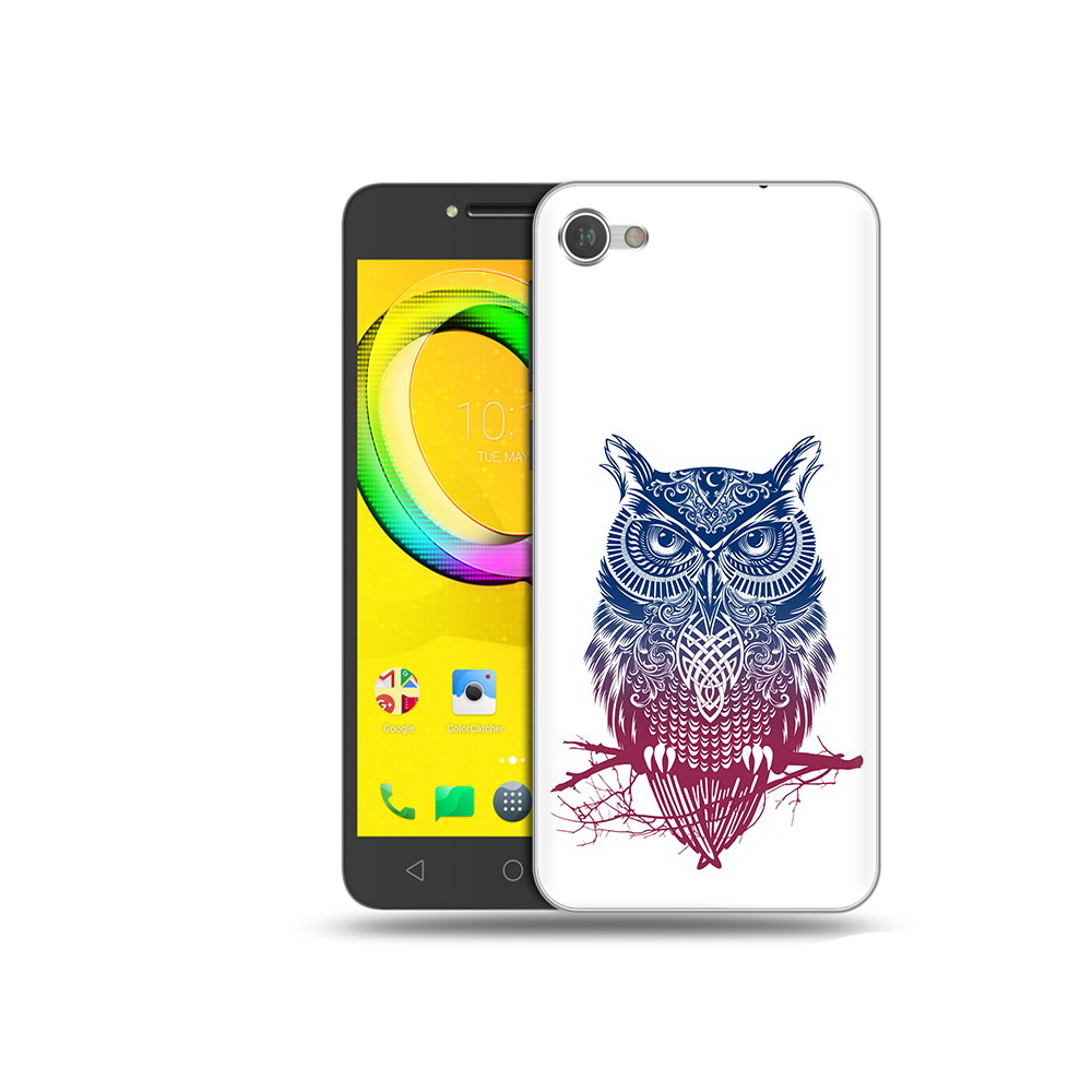 

Чехол MyPads Tocco для Alcatel A5 хиппи сова (PT67387.664.664), Прозрачный, Tocco
