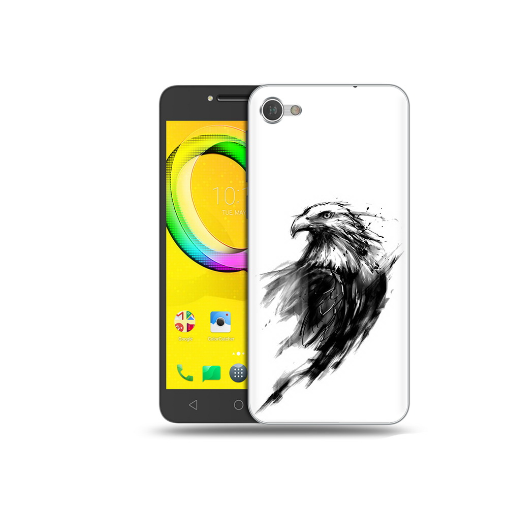 

Чехол MyPads Tocco для Alcatel A5 чб птица (PT67387.664.670), Прозрачный, Tocco