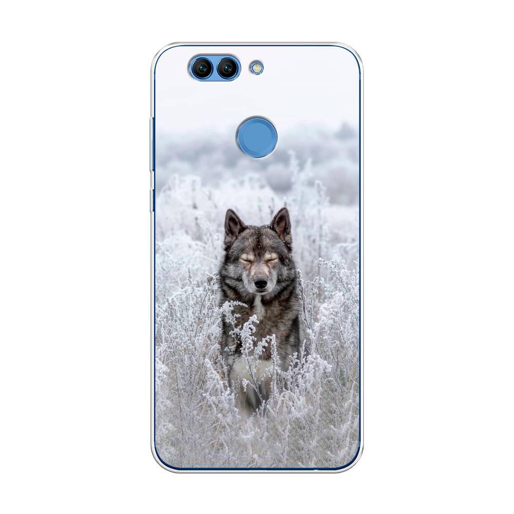 

Чехол Awog на Huawei Nova 2 Plus "Волк в поле", Разноцветный, 63050-1