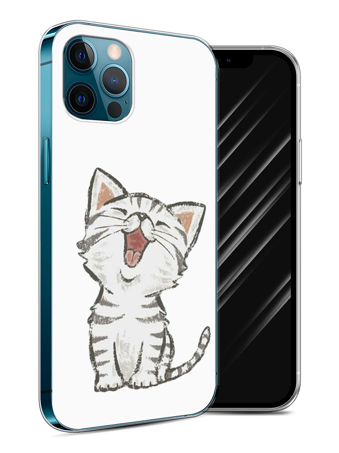 

Чехол Awog на Apple iPhone 12 / Айфон 12 "Котенок рисованный", Разноцветный, 12550-1