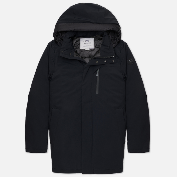 Мужская куртка парка Woolrich Mountain Stretch чёрный, Размер M