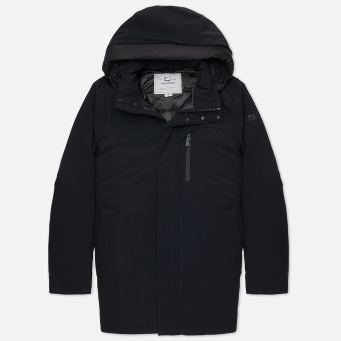 Мужская куртка парка Woolrich Mountain Stretch чёрный, Размер XL