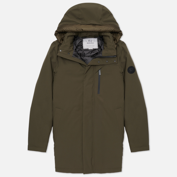 Мужская куртка парка Woolrich Mountain Stretch зелёный, Размер M