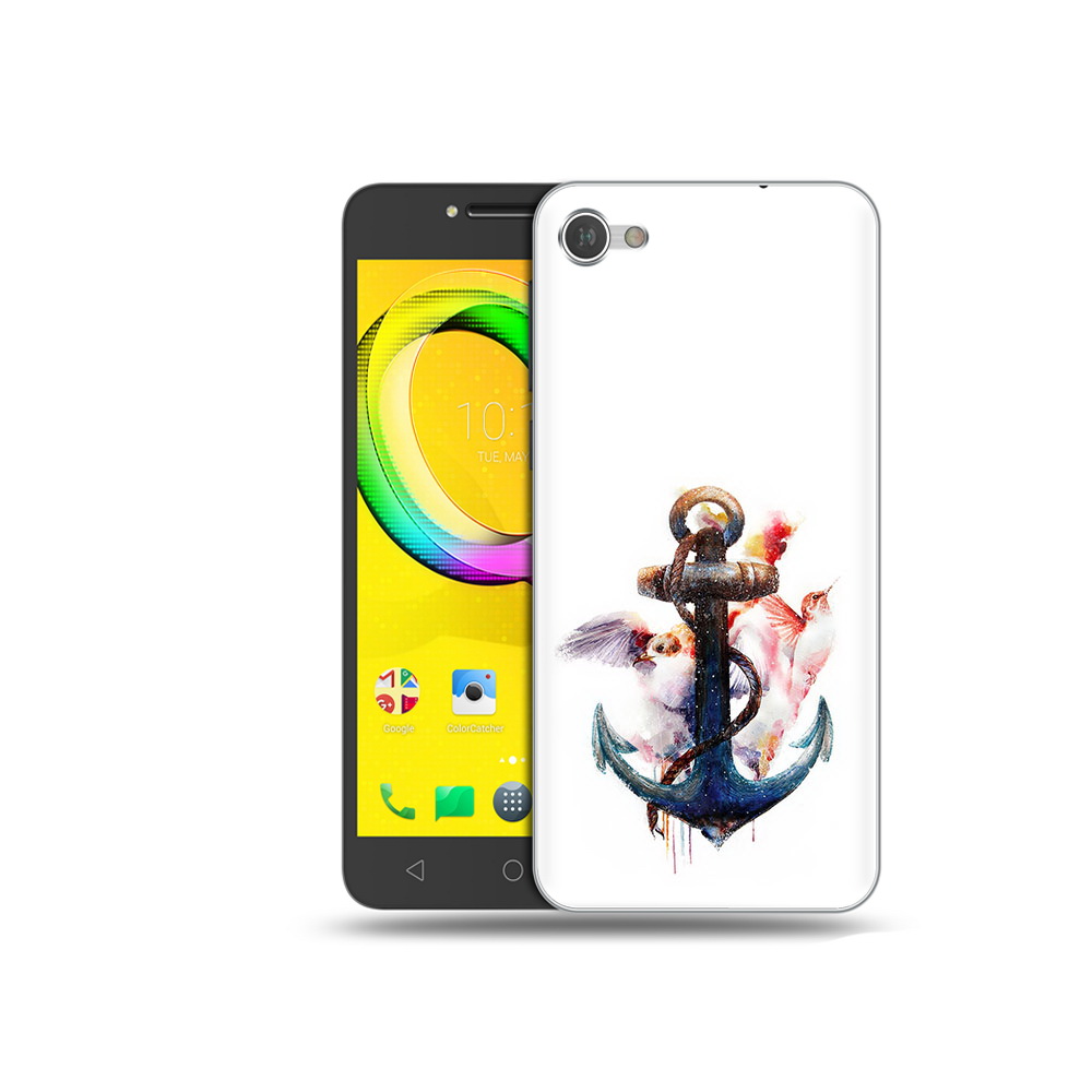 

Чехол MyPads Tocco для Alcatel A5 якорь с птицами (PT67387.664.703), Прозрачный, Tocco