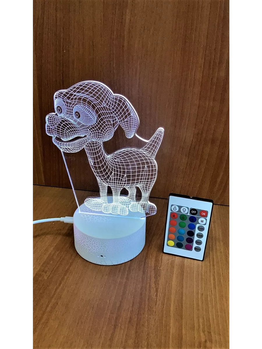 

3D Светильник с пультом 64, 04-ва64