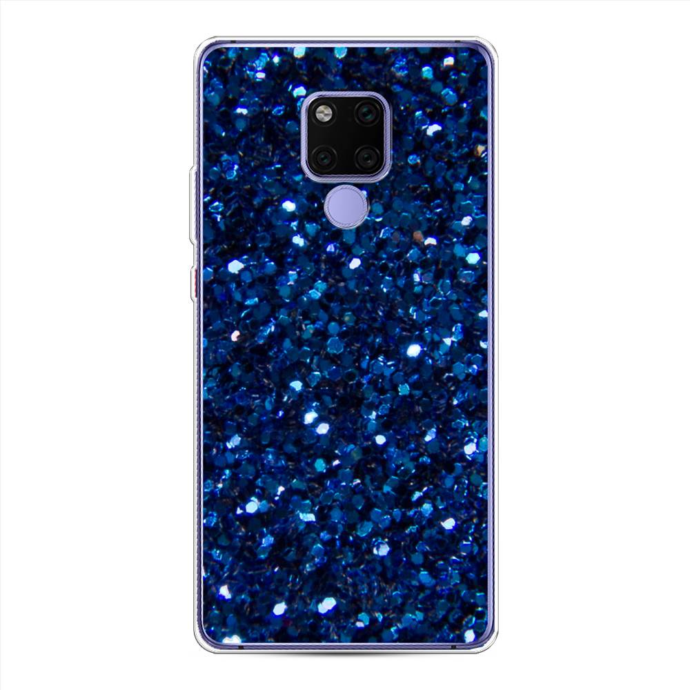 фото Чехол awog "синие блестки рисунок" для huawei mate 20x