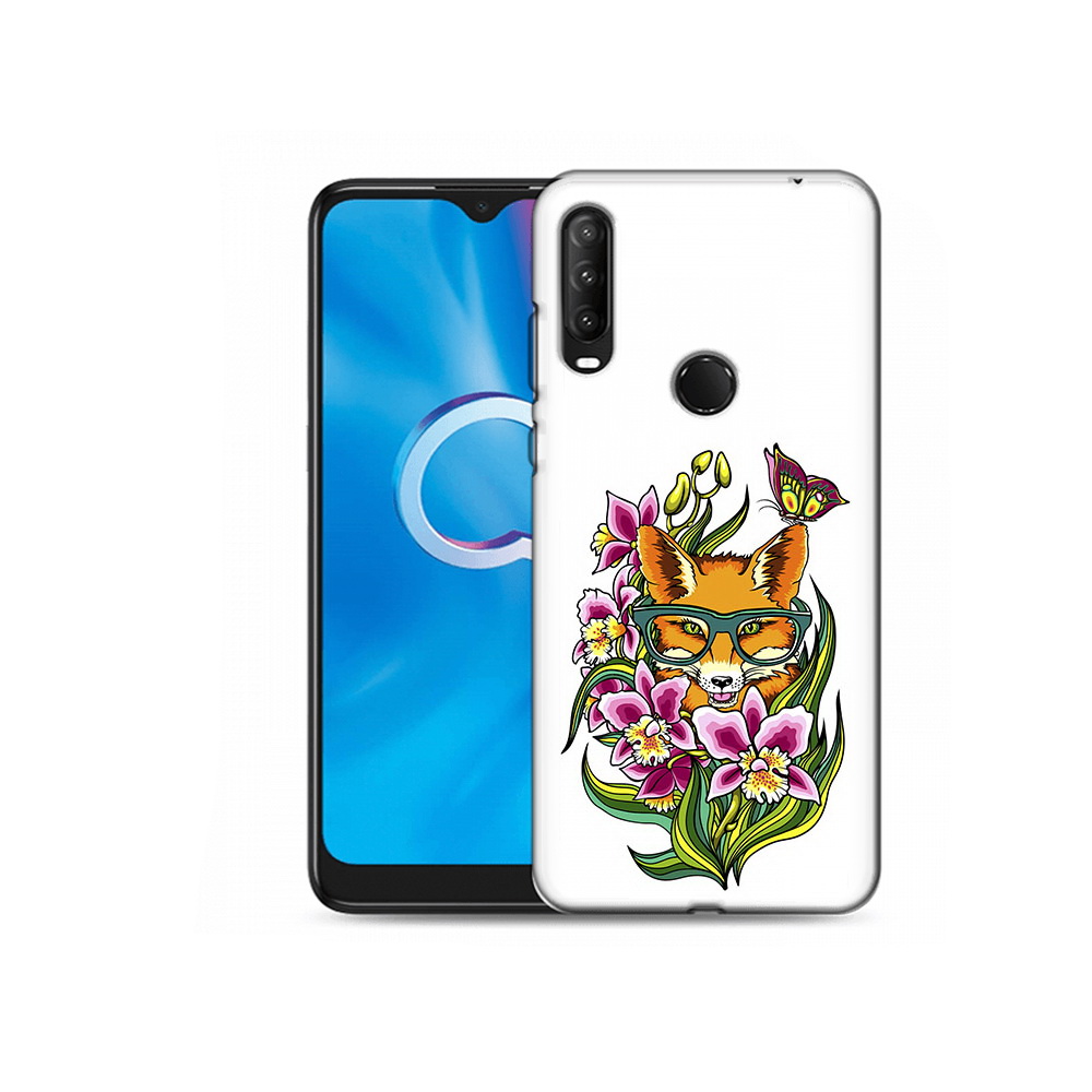 

Чехол MyPads Tocco для Alcatel 1S (2020) 5028Y Лиса в цветах (PT145668.665.108), Прозрачный, Tocco