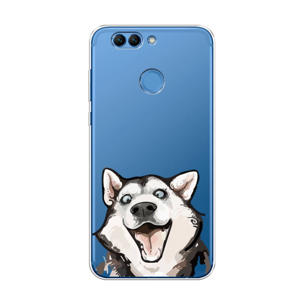 

Чехол Awog на Huawei Nova 2 Plus "Радостный хаски", Разноцветный, 63050-1