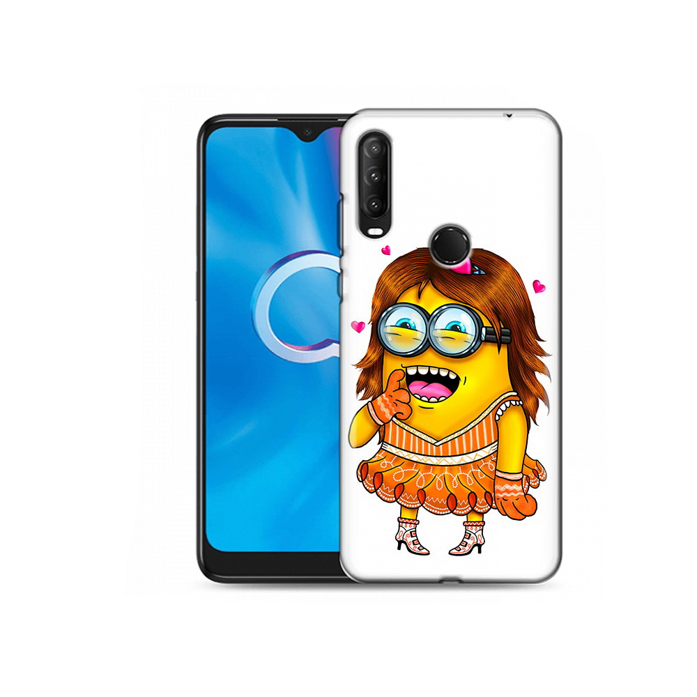 

Чехол MyPads Tocco для Alcatel 1S (2020) 5028Y Миньон девочка (PT145668.665.116), Прозрачный, Tocco