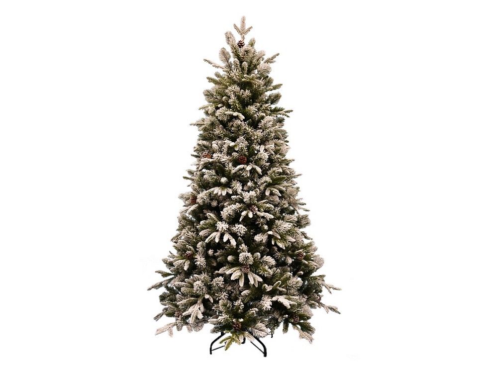 

Сосна искусственная Forest Market Ice Queen 1736014 225 см зеленая заснеженная, Ice Queen