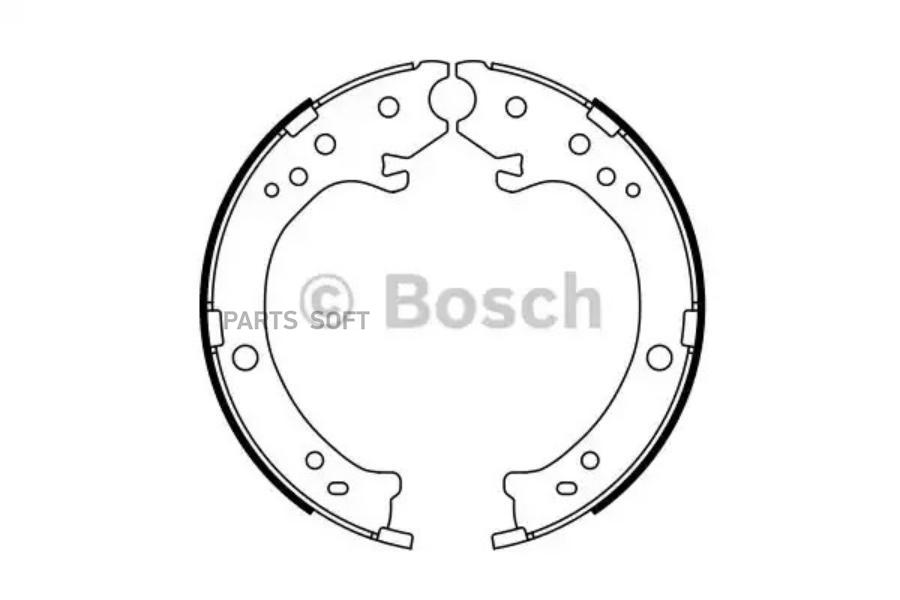 

Тормозные колодки Bosch задние барабанные 986487765