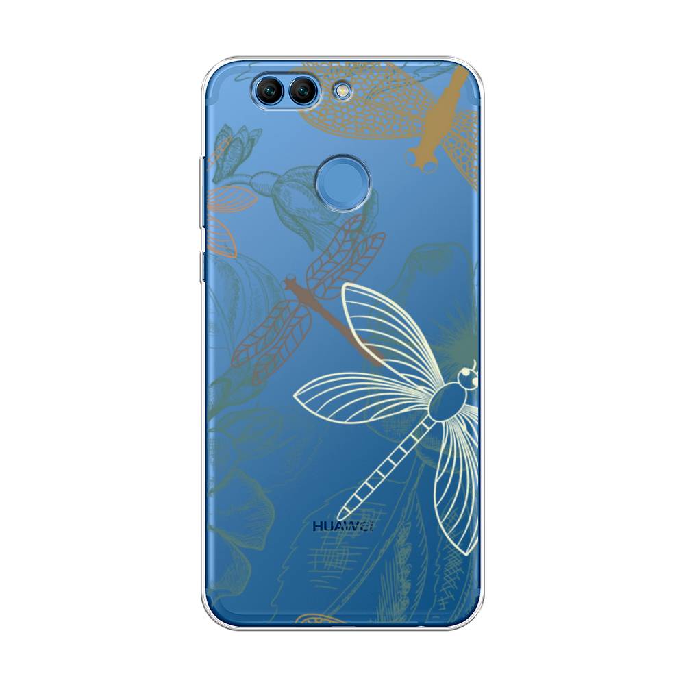 

Чехол Awog на Huawei Nova 2 Plus "Тени стрекоз", Разноцветный, 63050-8