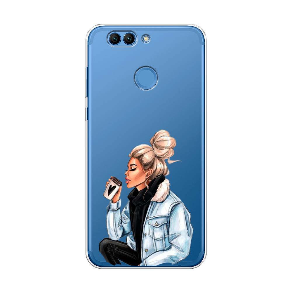 

Чехол Awog на Huawei Nova 2 Plus "Cute girl", Разноцветный, 63050-7