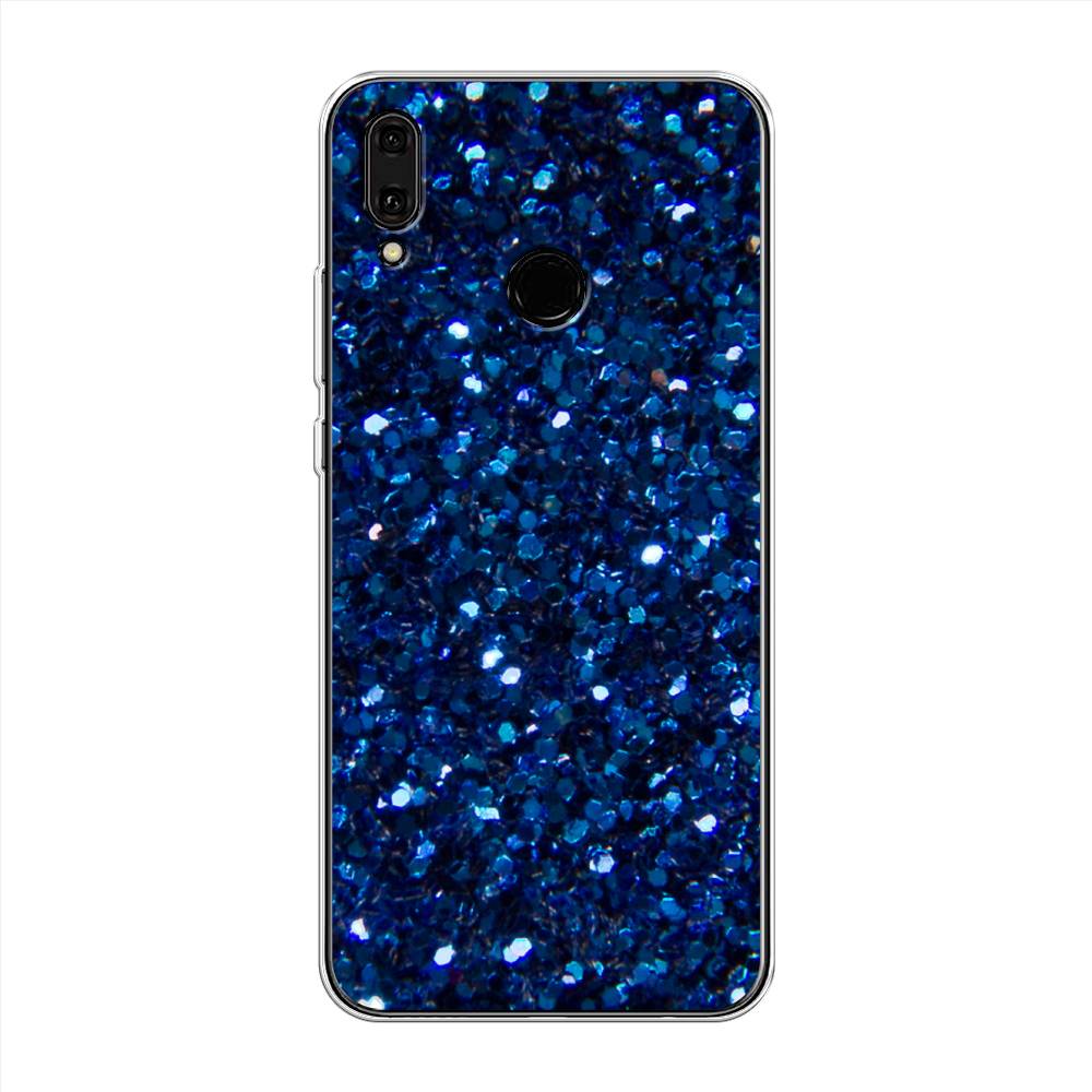

Чехол Awog "Синие блестки рисунок" для Huawei Y9 2019