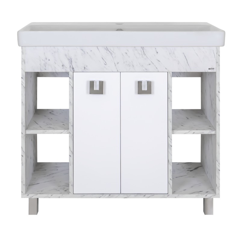 

Misty Тумба с раковиной Misty Мия 90 белый, серый