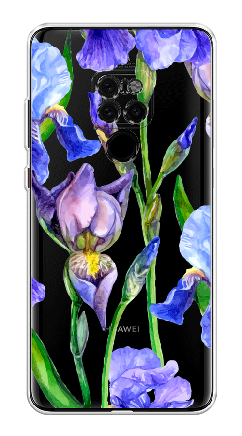 

Чехол Awog на Huawei Mate 20 "Синие ирисы", Фиолетовый;голубой;зеленый, 66850-8