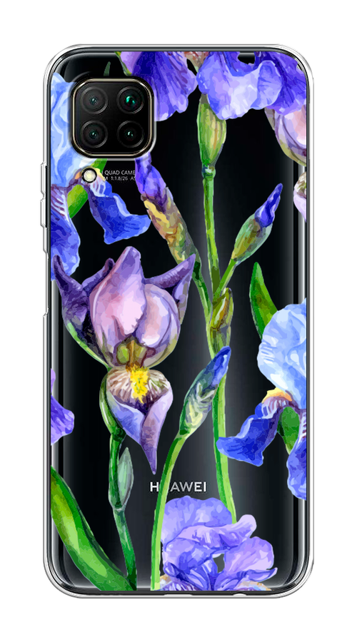 

Чехол Awog на Huawei Nova 6 SE "Синие ирисы", Фиолетовый;голубой;зеленый, 611750-8