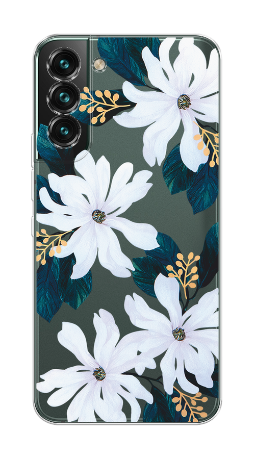 

Чехол на Samsung Galaxy S22 Plus "Delilah Flower", Зеленый;белый, 2103950-1