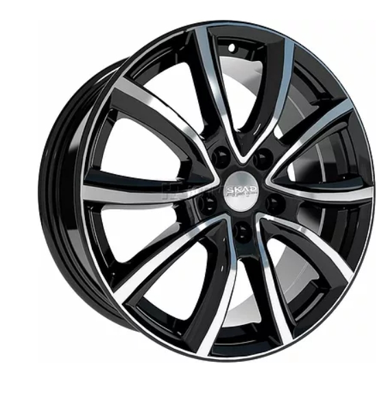 

Диск 7x17/5x114,3 ET47 D67,1 Онтарио (КЛ216) Алмаз, Черный