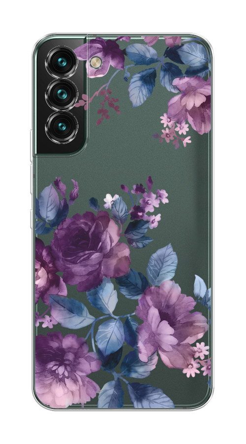 

Чехол на Samsung Galaxy S22 Plus "Purple Blossoms", Синий;фиолетовый, 2103950-1